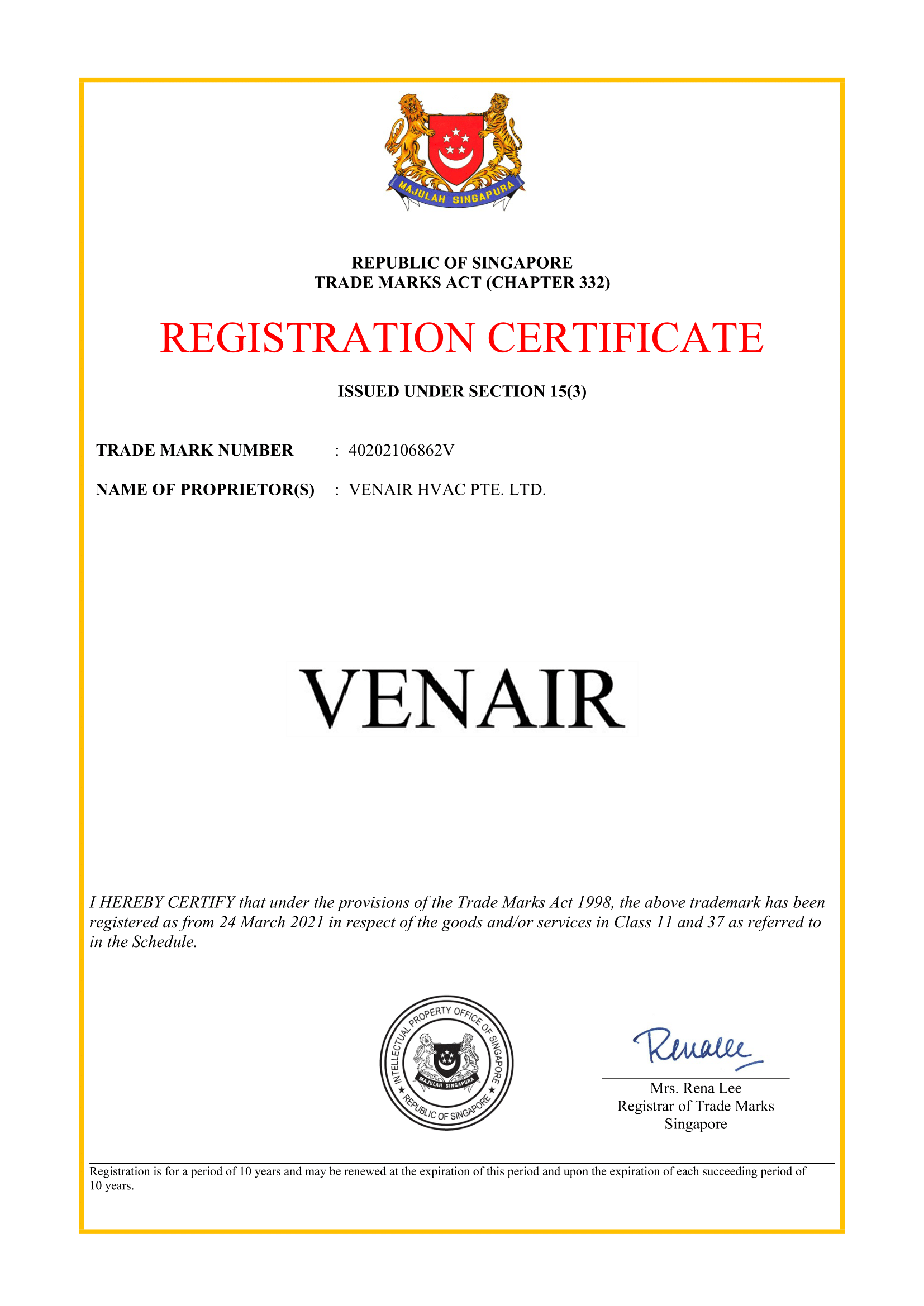 T150 Registration Certificate-1